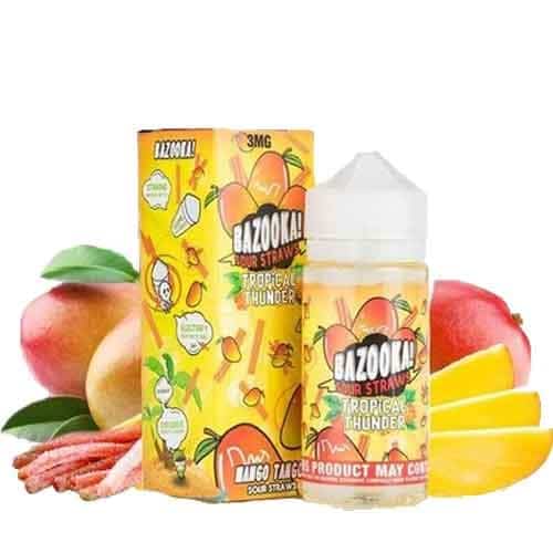 Mango Tango By Bazooka Sour Straws Tropical Thunder 100ml